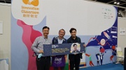 Mr Kung with Mr Alan Lam and Mr Brian Lai, Lecturers of Lingnan University